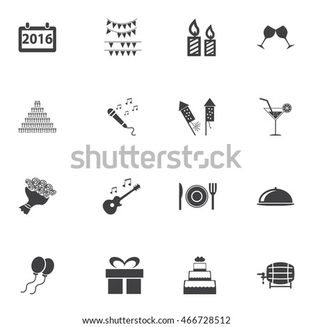 New Years Eve Icons