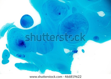 Blue Festive Christmas elegant Abstract artistic forming by blots.