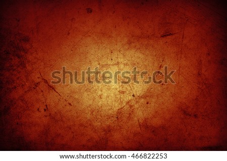 Orange grunge textured wall background