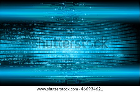 blue abstract cyber future technology concept background, illustration, circuit, binary code. move motion speed. sci-fi. pixel