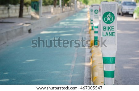 bicycle lane. 