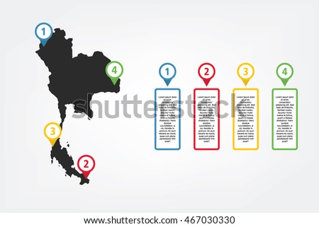 Infographic Of Thailand For Business And Presentation