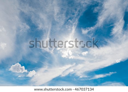 Light Blue Sky with cloud