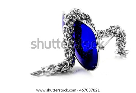 Bracelet for Men - Stainless Steel - White background