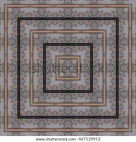 Ornamental vintage tiles - kaleidoscopic wallpaper, seamless