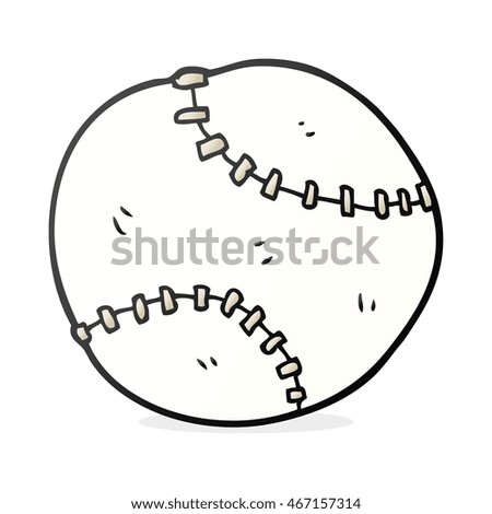 freehand drawn cartoon sports ball