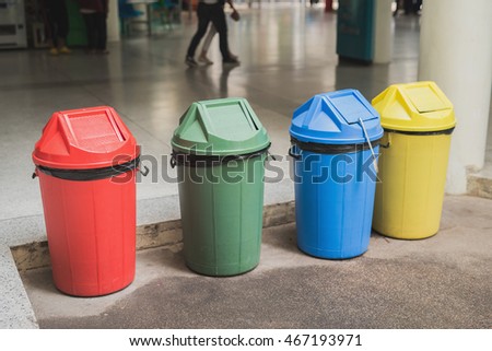 Colorful bin
