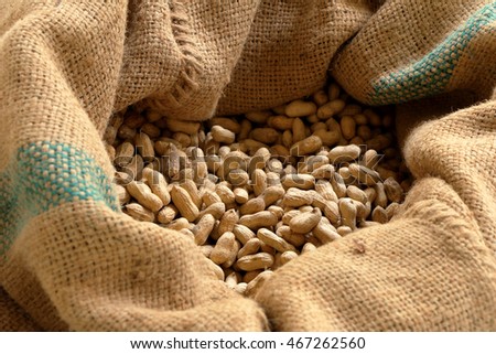 peanuts in sack