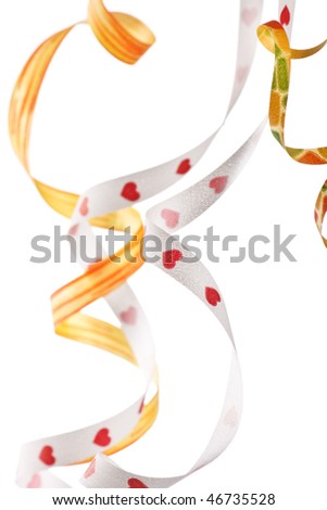  ribbons on the white