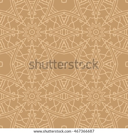 Mandala seamless pattern. Ethnic abstract decorative floral ornament. Hand drawn background. Islam, Arabic, Indian, turkish, pakistan, chinese, ottoman motifs. Background texture.