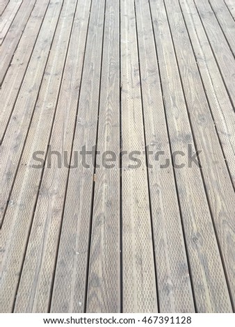 Wood floor.