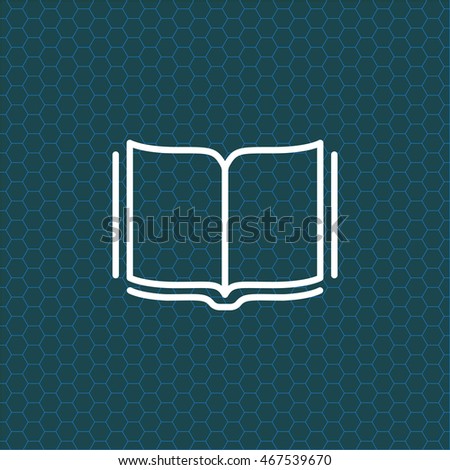 Open book  line icon
