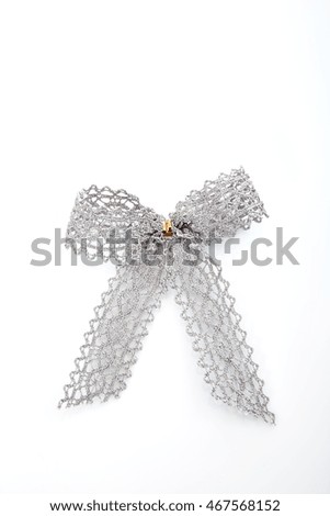 lace bow on a white background