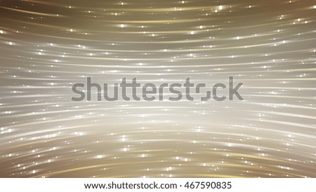 abstract background. gold background with waves and stars illustration digital.