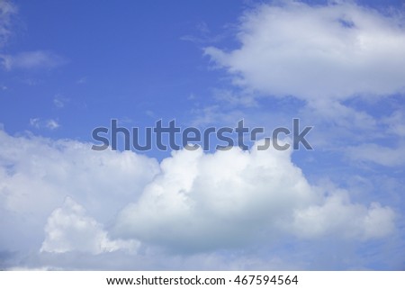 white cloud and blue sky,blue sky with cloud on nice day.