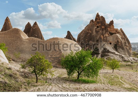 cave city in Cappadocia Turkey 