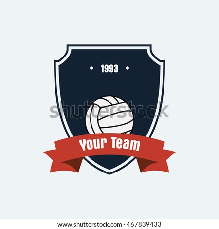vector logo icon of volleyball for your team or business