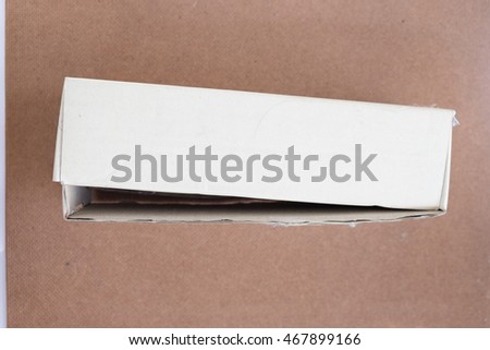 Photo of Empty business card cardboard box