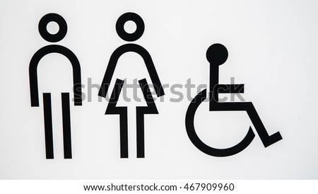 Man,Woman,Disabled Sign