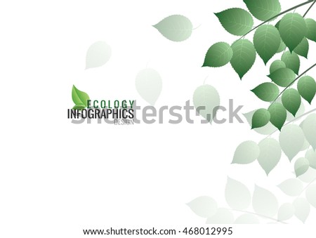Ecology connection concept background .Vector infographic illustration