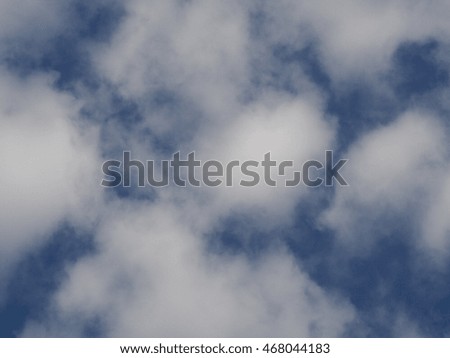 white clouds and deep blue sky on a sunny day as backdrop background picture