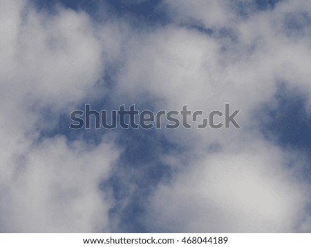 white clouds and deep blue sky on a sunny day as backdrop background picture