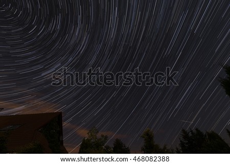 Stars and meteors. Submission of 150 photos