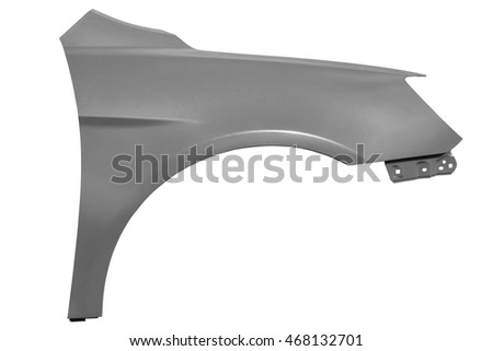 the new wing of the car isolated on white background Royalty-Free Stock Photo #468132701