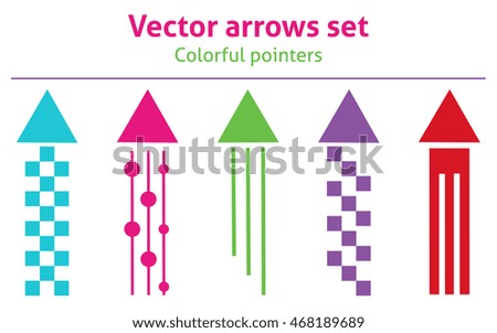 Set of simple vector arrows