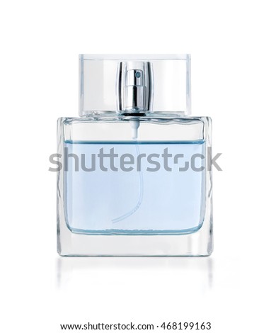 Perfume in beautiful bottle isolated on white with clipping path