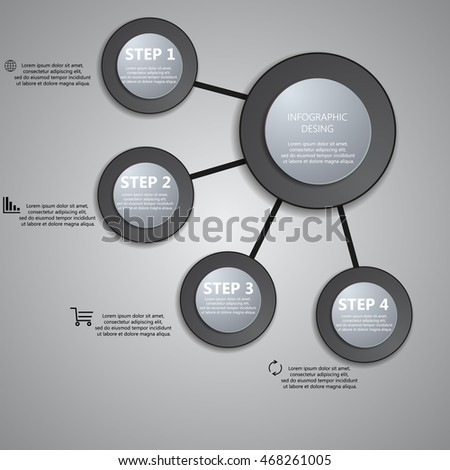 Info graphic business template vector illustration