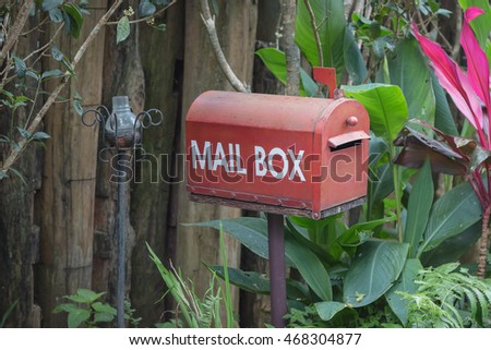 Mail Box in the garden