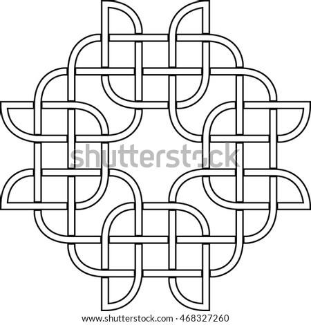 Vector celtic knot pattern