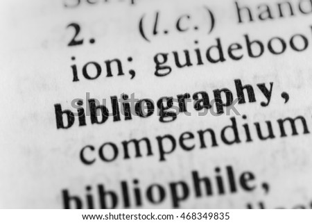 Bibliography Royalty-Free Stock Photo #468349835
