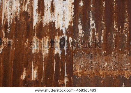Old rusted metal panel
