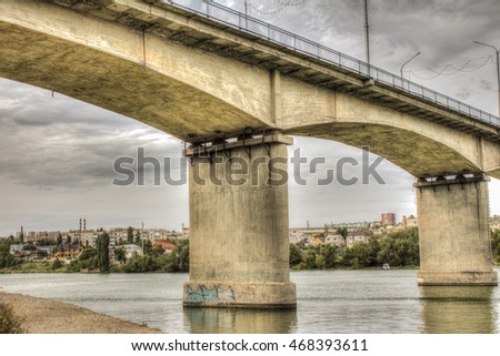 river bridge,architectural structure,the old bridge,concrete bridge,city, landmark,cityscape