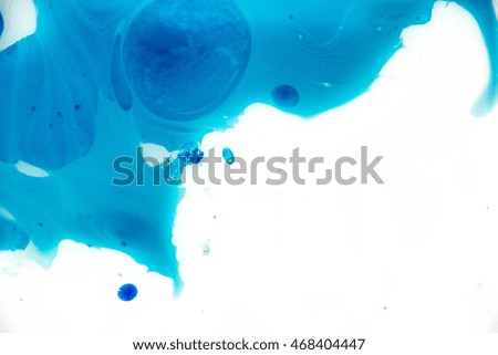 Blue Festive Christmas elegant Abstract artistic forming by blots. 