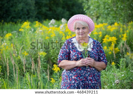 Senior grandmother outdoor