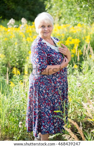 Senior grandmother outdoor