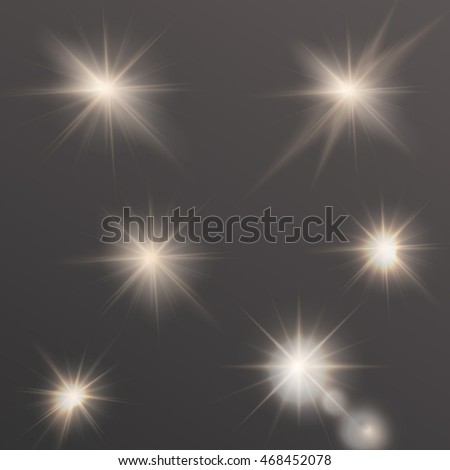 flares, rays, sun burst, light effects under clipping mask
