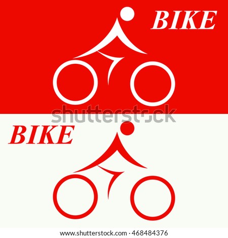 Vector of bicycle symbol or icon