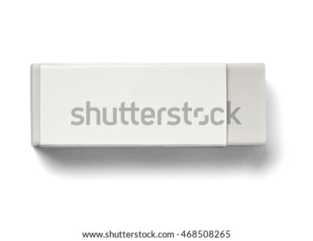 close up of a eraser on white background Royalty-Free Stock Photo #468508265