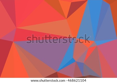 orange and blue abstract polygon background