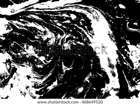 Black and white abstract background. Liquid marble pattern. Monochrome texture. EPS10
