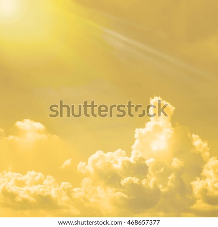 clouds in the sunrise sky background.