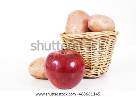 Potatoes with apple.