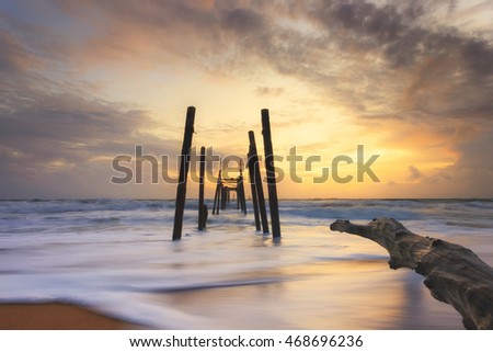 sea sun sand beach brigde