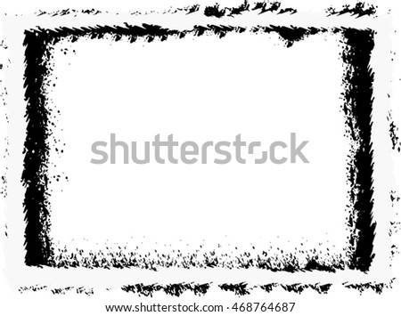 Grunge frame - abstract texture. Stock vector design template - easy to use