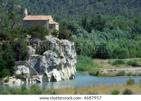 Pont de Mirabeau (Provence - Alpes - Cote d'Azur, France) - Little ancient church