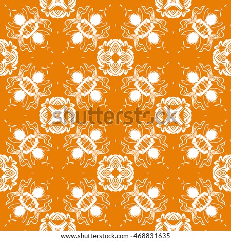 Abstract seamless pattern of orange color for wallpapers and background.